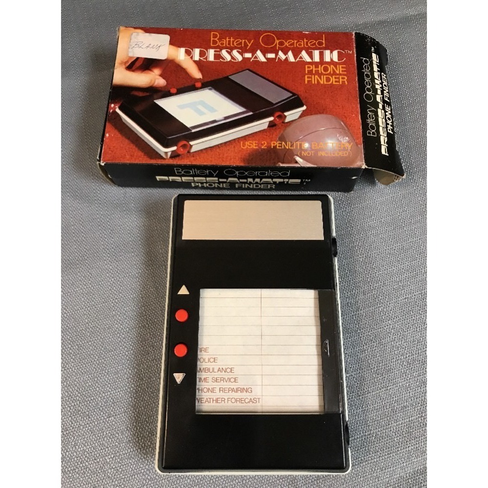 Vintage Press A Matic Phone Finder Address Book Mid Century‎ British Design